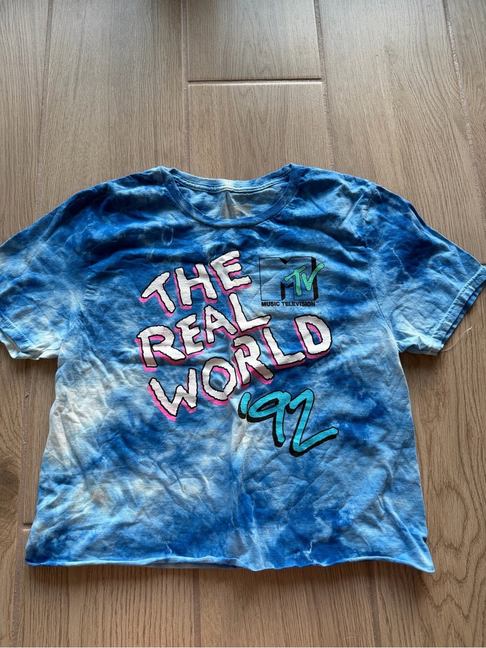 MTV Blue Tie-Dye "The Real World '92" Tee